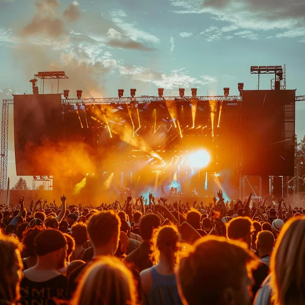 Scenă și public la festival — RISE 27'